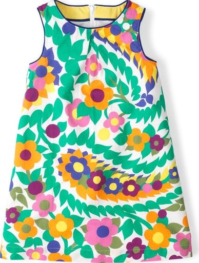 Mini Boden Summer Printed Dress Multi Mini Boden, Multi
