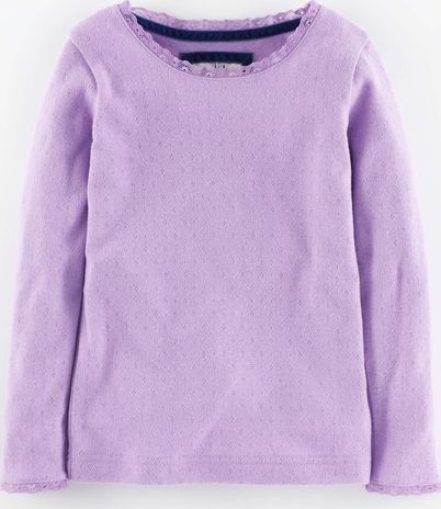Mini Boden, 1669[^]35010818 Super Soft Pointelle T-shirt Lavender Field Mini