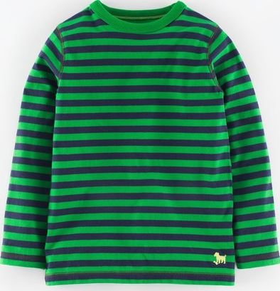 Mini Boden, 1669[^]34957142 Super Soft T-shirt Green/Navy Mini Boden,