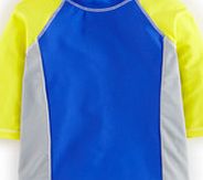 Mini Boden Surf Rash Vest, Yellow Colourblock 34486779