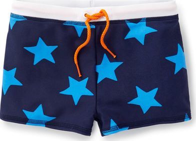 Mini Boden, 1669[^]35169424 Swim Trunks Navy/Bright Blue Stars Mini Boden,