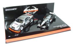 Minichamps 1:43 Scale McLaren MP4/16 & Mercedes CLK Coupe DTM Box Set - Ltd. Ed 3,101 pcs. - Mika Hakkinen