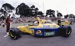 Benetton-Ford B191B Martin Brundle 1992 in Yellow