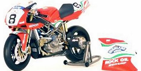 Minichamps Die-cast Model Ducati 998 R (Shane Byrne) (1:12 scale in Red)