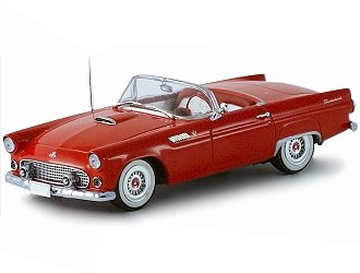Diecast Model Ford Thunderbird (1955) in Red