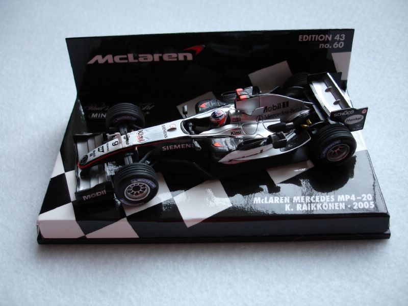 Minichamps McLaren Mercedes MP4-20 K.Raikkonen 2005 in Grey