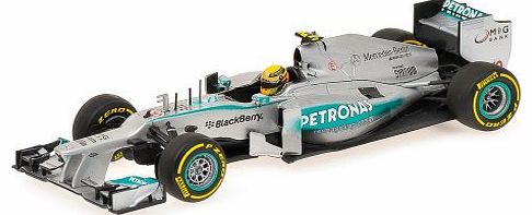 Minichamps Mercedes Petronas W04 AMG (Lewis Hamilton - Showcar 2013) Diecast Model Car