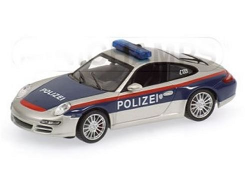 Porsche 911 Austrian Police (2004) in Blue and Silver (1:43 scale)
