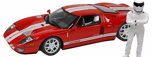 Top Gear 1:43 Scale Ford GT Diecast Car (Red) with The Stig Figure