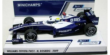 Williams Toyota FW31 AT&T Racing (Nico Rosberg 2009) Diecast Model Car