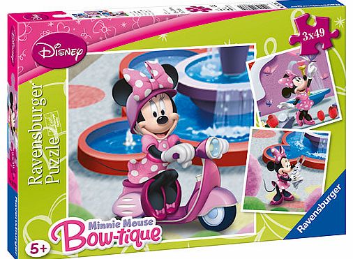 Minnie Mouse Ravensburger Minnie Mouse 3 x 49 Pieces Puzzles