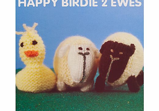 Happy Birdie 2 Ewes Birthday Card