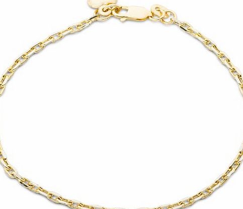 Miore MSIL939B 9 ct Yellow Gold Bracelet with Solid Heart Pendant - 19 cm