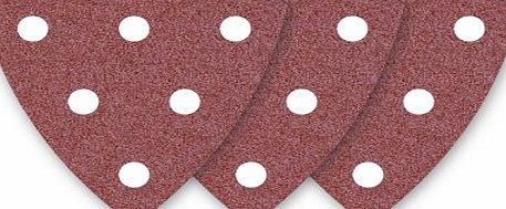 MioTools 50 MioTools Delta Sanding Sheets / Sanding Paper for Delta Sander Festool DELTEX DX 93 - 93 mm - Grit 40 - 6-hole