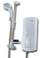 Advance ATL Memory Thermostatic Electric Shower 8.7kW White / Light Golden