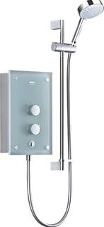 Mira, 1228[^]1338G Azora Electric Shower Frosted Glass 9.8kW