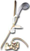 Extra Thermostatic Bath Shower Mixer White and Gold