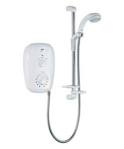 Play White 9.5kW Electric Shower