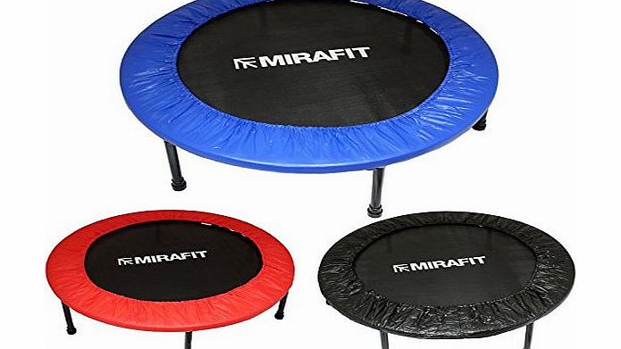 MiraFit 40`` Mini Exercise Trampoline - Black, Blue or Red