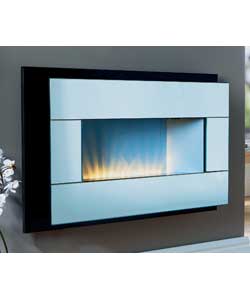 Mirrored Glass Landscape Electric Fire