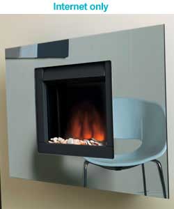 Mirrored Wall Mounted Electric Fire