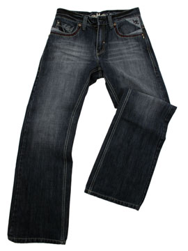 Mid Wash Denim Cracker Jeans