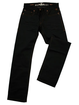 Mish Mash Raw Denim Rizler Black Jeans