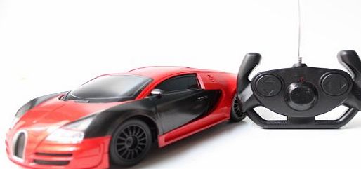Misha RC Bugatti Veyron Radio Remote Control Model Car 1:16 Scale (Redamp; Black)