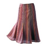 Miso La redoute en plus flared panelled skirt striped 022