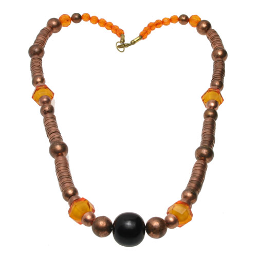 Copper Hand Crafted Beaded Necklace
