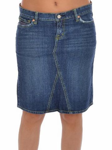 Miss Posh Womens Ladies Denim Jean Knee Length Skirt - 10
