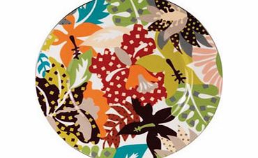 Tropical Tableware Colour Tab Pattern Oval
