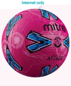 mitre Attack Pink Netball - Size 5
