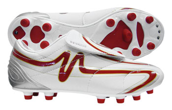 Mitre Revolve FG Football Boots White/Red