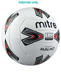 mitre Malmo White Football - Size 5