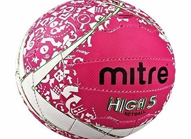 Mitre New Mitre Gimme High Five Match Quality School/begginer Level Netball Size 4