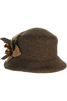 Miu Miu Felt hat with corsage
