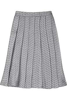 Miu Miu Pleated metallic skirt