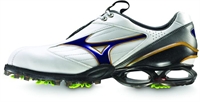 Mizuno Stability Style Golf Shoes - White/Navy