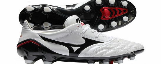 Mizuno Morelia Neo MD FG Football Boots Pearl/Black/Red