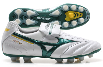 Morelia Pro FG Football Boots Pearl / Evergreen