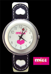 Mizz Analogue Watch with White Woven Strap
