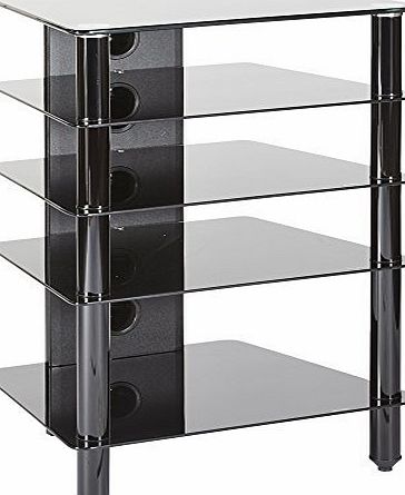 Premium Extra Deep 5 Shelf Hi-FI stand - 500mm deep to hold AV separates