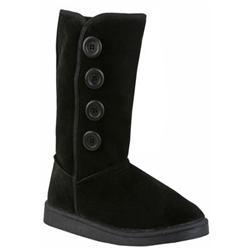 Moda In Pelle Female Dennie Black Suede Casual in Black