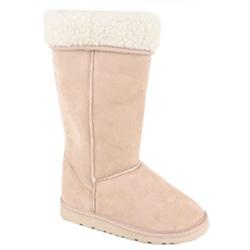 Moda In Pelle Female Kumfi Beige Alcantara Fabric Upper Fabric Lining Fabric Lining Calf/Knee in Beige