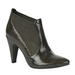 Female Madre Grey Patent Leather Patent Upper Leather Lining Leather Lining Ankle Boots in Grey
