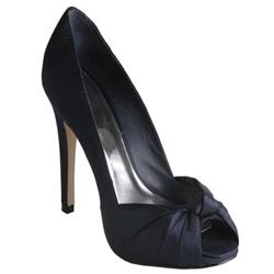 Moda In Pelle Female Tyrie Navy Satin Fabric Upper Manmade Lining Manmade Lining Evening in Navy