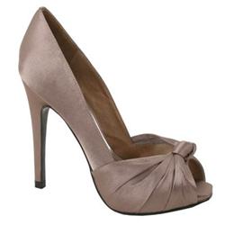 Moda In Pelle Female Tyrie Taupe Satin Fabric Upper Manmade Lining Manmade Lining Evening in Taupe