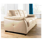 Modena large Leather Sofa, Cream