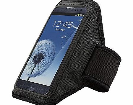 Modern-Tech Fitness Pal Samsung Galaxy S3 / S4 Black Sports Armband - High Quality (ideal for Running, the Gym and walking)